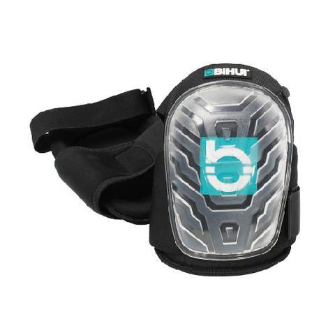 KNEE PAD-GEL TYPE. NEOPRENE BELT.FABRIC STRAP & BUCKLE BLACK