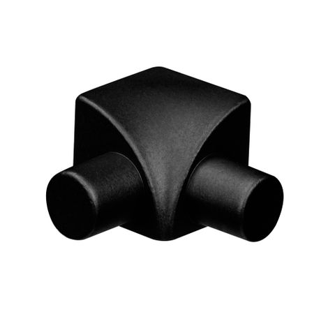 1/2" (12.5MM) INSIDE CERAMIC CORNER MATTE BLACK (10 PER TUBE)