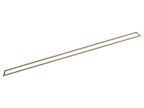 (US1000093) WEDI FUNDO RIOLITO LINEAR COVER FRAME B43 BRUSHED BRASS 43-25/32" X 2-9/16" X 1/4" (LxWxH)