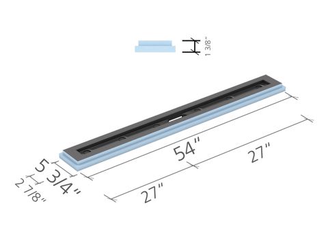 FUNDO RIOLITO NEO LINE MODULE CHANNEL 54" X 5-3/4" CLICK AND SEAL (PAN ONLY)