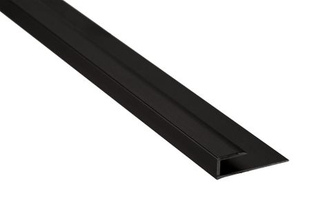 5/32"-13/64" (4MM - 5MM) LVT CAP MOULDING SATIN MATTE BLACK