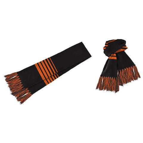 Acrylic Scarf Black/Orange