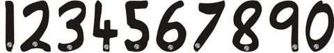 4 Inch Number - Single Digit