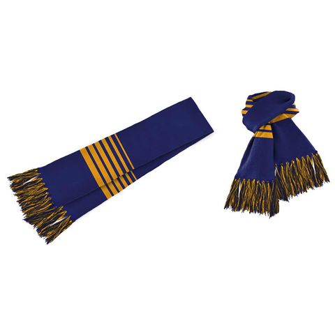 Acrylic Scarf Royal/Gold