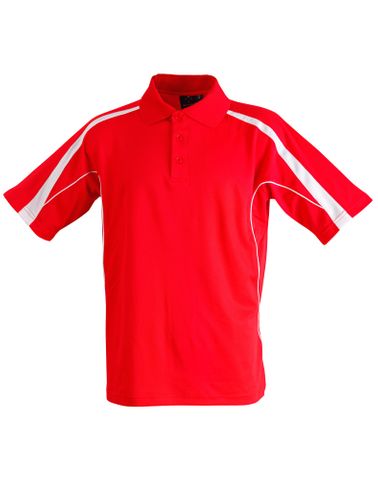 Legend Adults Polo Red/Wht