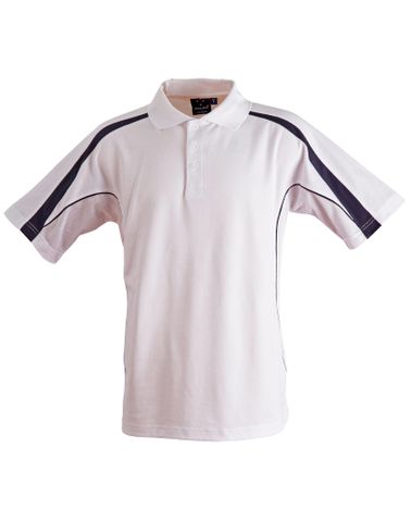 Legend Adults Polo Wht/Nvy