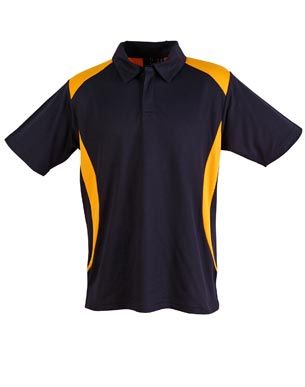 Winner Mens Polo Nvy/Gld