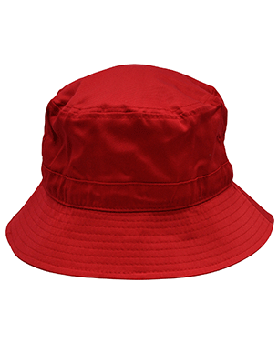 Bucket Hat w Toggle Red