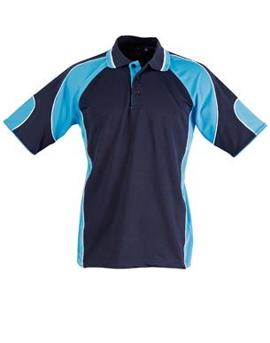 Alliance Mens Polo Nvy/Aqu