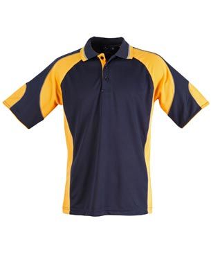 Alliance Mens Polo Nvy/Gld