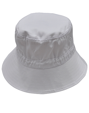 Bucket Hat w Toggle White