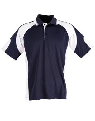 Alliance Mens Polo Nvy/Wht