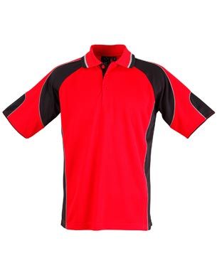 Alliance Mens Polo Red/Blk
