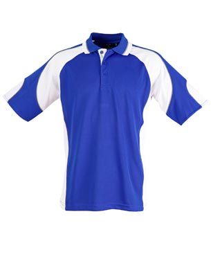 Alliance Mens Polo Ryl/Wht