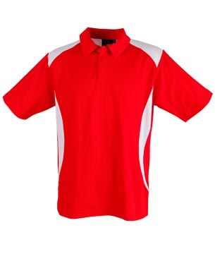 Winner Ladies Polo Red/Wht