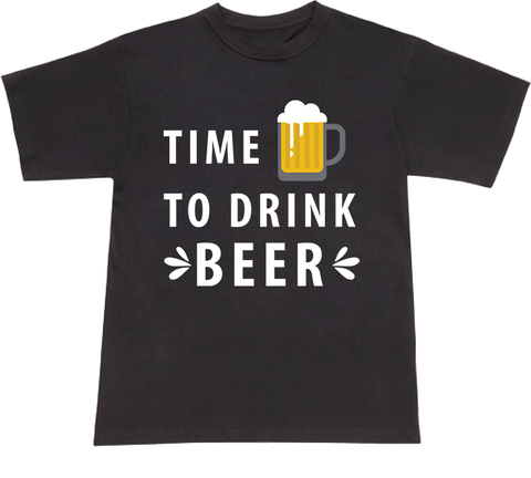 Time Drink Beer  T-shirt