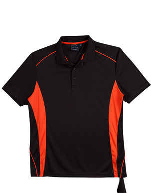 Pursuit Kids Polo Blk/Org