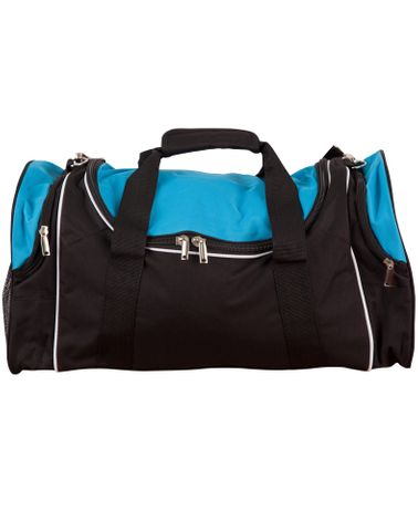 Winner Sports Bag Blk/Wht/Aqu