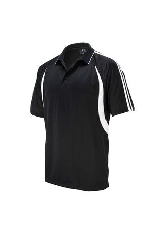 Flash Kids Polo Blk/Wht