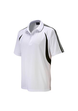 Flash Kids Polo Wht/Blk