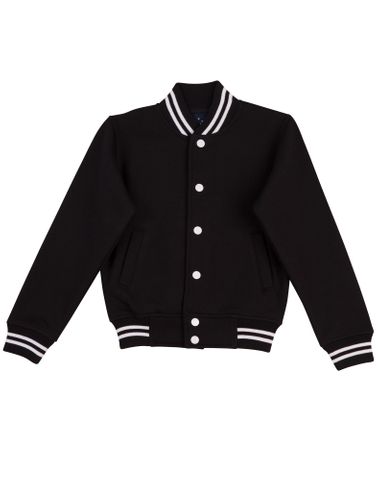 Letterman Kids Jacket Blk/Wht