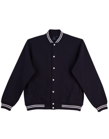 Letterman Kids Jacket Nvy/Wht