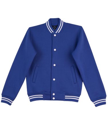 Letterman Kids Jacket Ryl/Wht