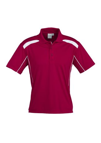United Mens Polo Red/Wht