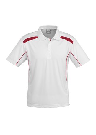 United Mens Polo Wht/Red