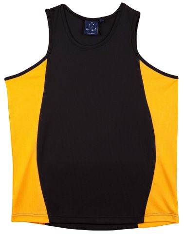 Teammate Ladies Singlet Blk/Gl