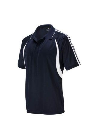 Flash Mens Polo Nvy/Wht