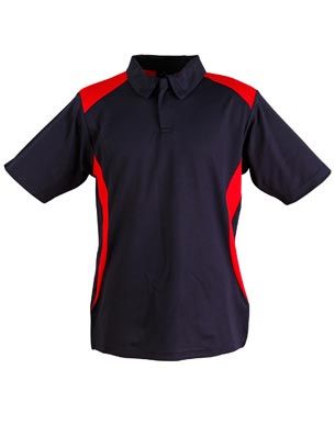 Winner Mens Polo Nvy/Red