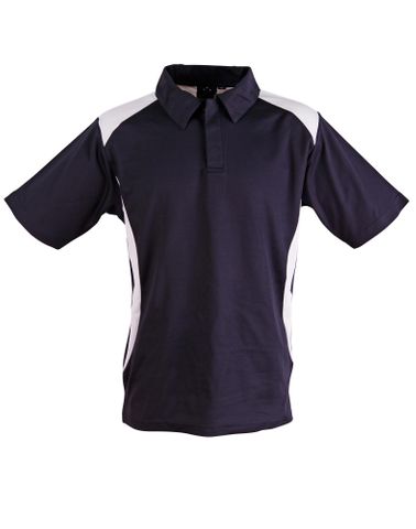 Winner Mens Polo Nvy/Wht