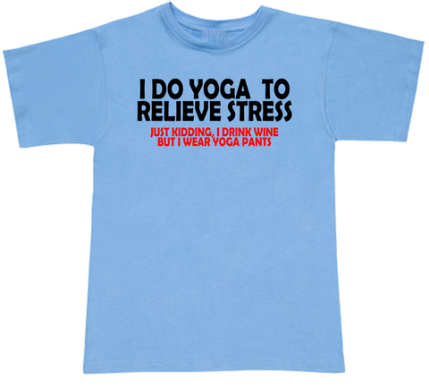 I Do Yoga Wine T-shirt