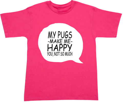 Pugs Happy T-shirt