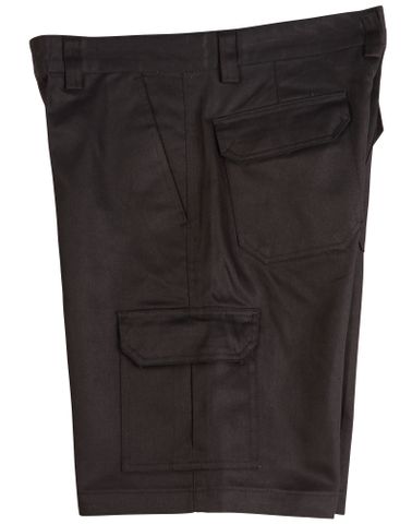 Mens Cargo Short Black