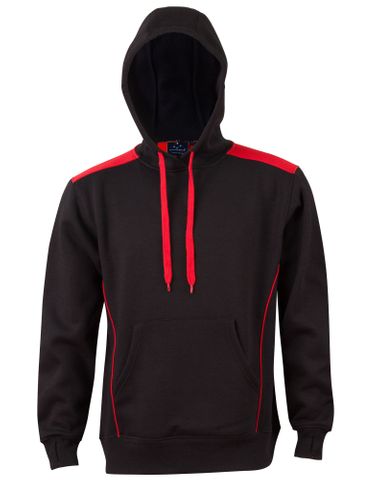 Croxton Hoodie Adults Blk/Red