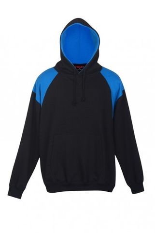 Contrast Mens Hoodie Blk/Azu