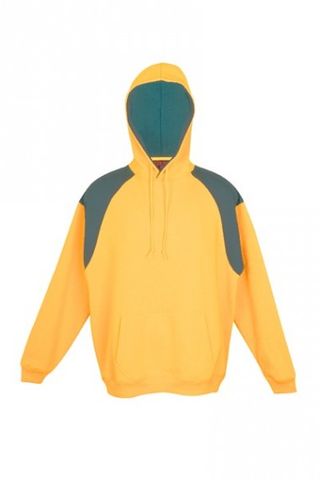 Contrast Mens Hoodie Gld/Btl