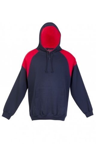 Contrast Mens Hoodie Nvy/Red