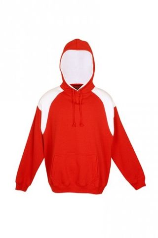 Contrast Mens Hoodie Red/Wht