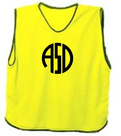 Mesh Training Bib Fluro Yellow