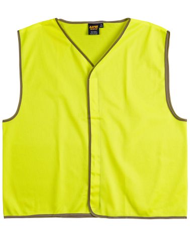 Safety Vest Adult Fluro Yellow