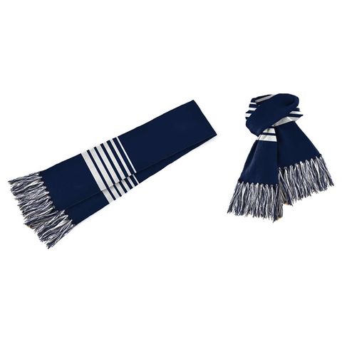 Acrylic Scarf Navy/White