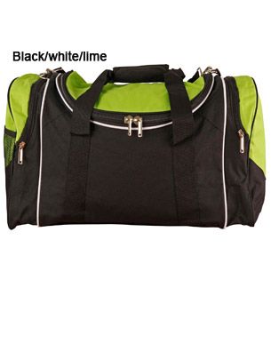 Winner Sports Bag Blk/Wht/Lme