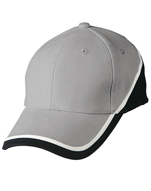 Tri Contrast Cap Gry/Wht/Blk