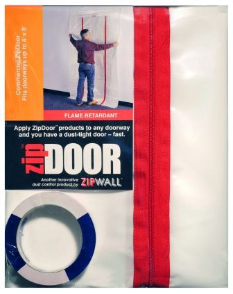 Zipwall ZipDoor XL - Flame Retardant - Seal existing doorway openings up to 1450mm (W) x 2400mm (H).