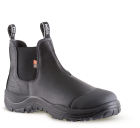 The Munro - Slip-On Safety Boot  Wide Fit - Black