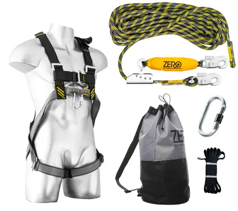 Roofers Safety Harness Kit ZB101S - Includes 15m safety line