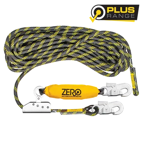 12mm Kernmantle Safety Line - With fixed rope grab